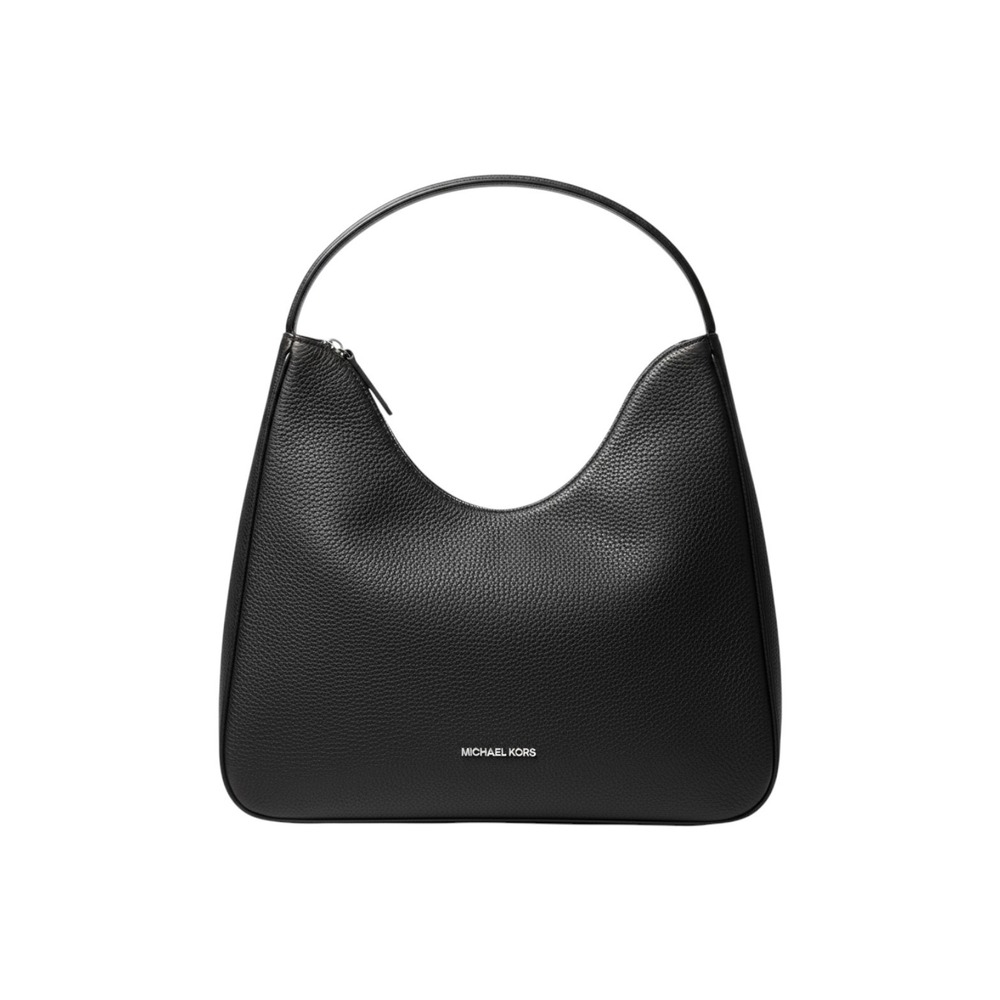 Michael Kors Nayla Large Hobo Bag Black Pebbled Leather Shoulder 35F5S5ZL6L